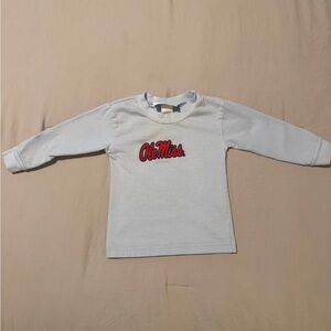 Ole Miss Long Sleeve Baby Top
